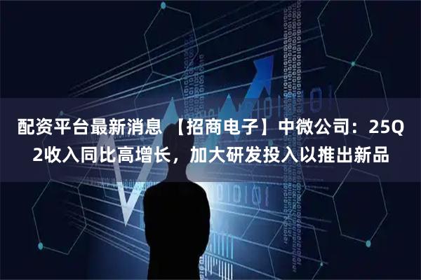 配资平台最新消息 【招商电子】中微公司：25Q2收入同比高增长，加大研发投入以推出新品